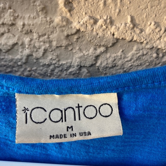 💚ICANTOO SIZE M…Royal Blue top - Picture 2 of 3